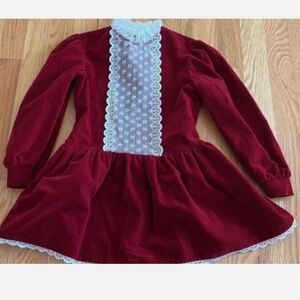 Vintage Celeste Original girls size 6 velvet dress